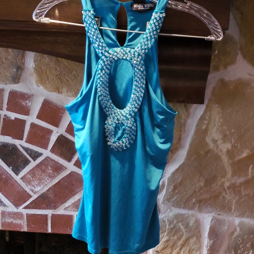 Turquoise top